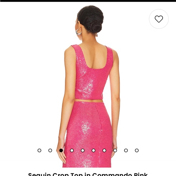 Commando Sequin Crop Top in Commando Pink - Picture 3 of 16